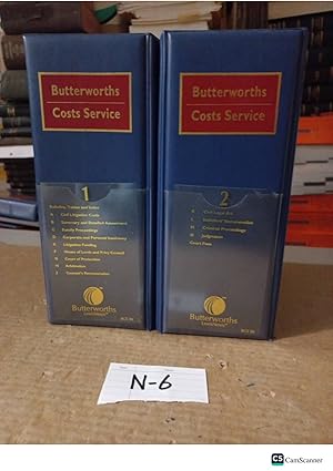Butterworths Costs Service Looseleaf 2 Vols Updated Till 2010