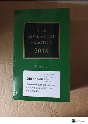 The Civil Court Practice 2016 Forms