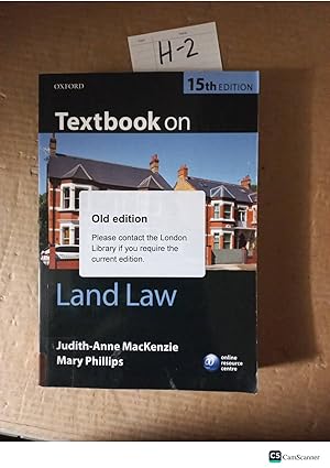 Textbook On Land Law 15th Ed By Judith-Anne Mackenzie And Mary Phillips