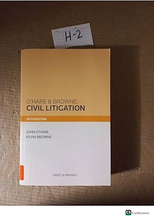 Civil Litigation 18th Ed By O'Hare And Browne