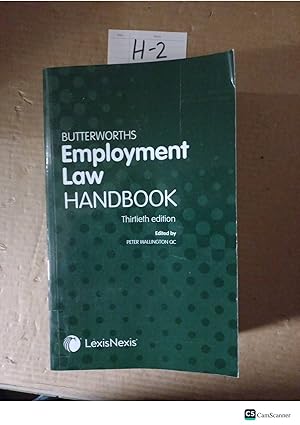 Butterworths Employment Law Handbook 30th Ed By Peter Wallington