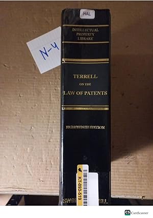 Terrell On The Law Of Patents 18th Ed