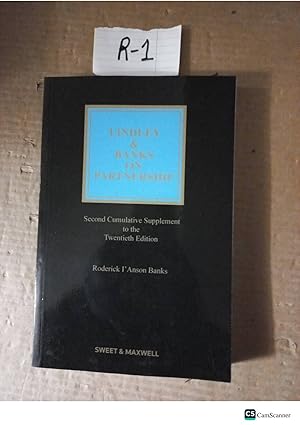 Lindley And Banks On Partnership 2nd Cumulative Supplement To 20th Ed
