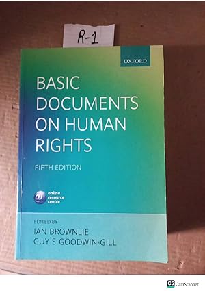 Basic Documents On Human Rights 5th Ed By Brownlie And Goodwin-Gill