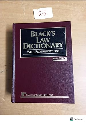 Black's Law Dictionary With Pronunciations 1891-1991 6th Ed