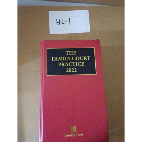 The Red Book The Family Court Practice 2022 with Supplement (Hardback plus supplement)