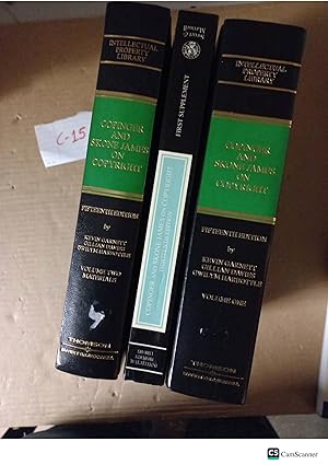 Copinger And Skone James On Copyright 15th Ed 2 Vols With Supplement