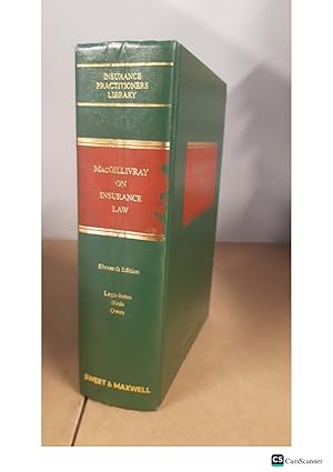 MACGILLIVRAY ON INSURANCE LAW Legh-Jones Birds Owen Eleventh Edition