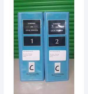CORDERY ON LEGAL SERVICES Volume 1, 2 Updated till 2018 Looseleaf