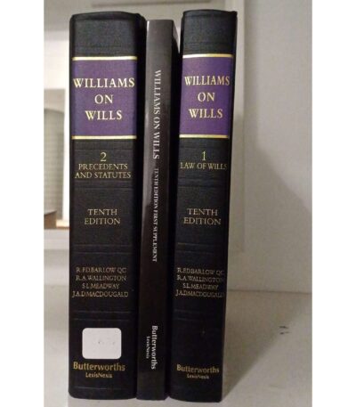 Williams On Wills 10th Ed Vol 1 And 2 With Supplement By Barlow And Wallington LexisNexis