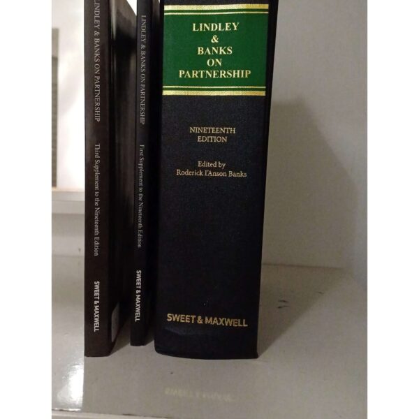 Lindley And Banks On Partnership 19th Ed With Supplements Sweet And Maxwell
