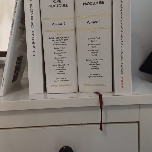 Civil Procedure 2022 The White Book Service 2 Vols With Supplements