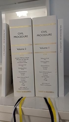 Civil Procedure 2020 Vol 1 And 2 With Supplements Full Set The White Book Service