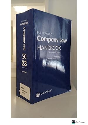 Butterworths Company Law Handbook 2023 37th Ed By Prof Brenda Hannigan