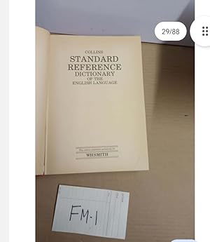 STANDARD REFERENCE DICTIONARY OF THE ENGLISH LANGUAGE by COLLINS