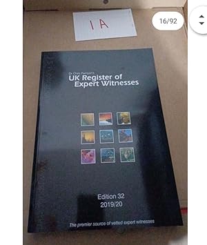 UK Register of Expert Witnesses Edition 32 , 2019/20