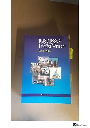 BUSINESS & COMPANY LEGISLATION 2004-2005