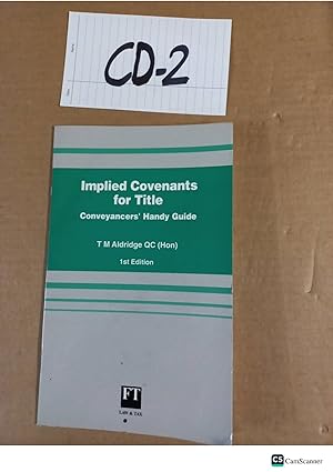 Implied Convenants for Title 1st Ed By Aldridge