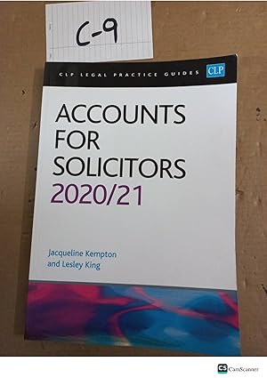 Accounts for Solicitors 2020-21 by Kempton and Lesley King