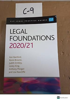 Legal Foundations 2020-21 by Bamford and Browne