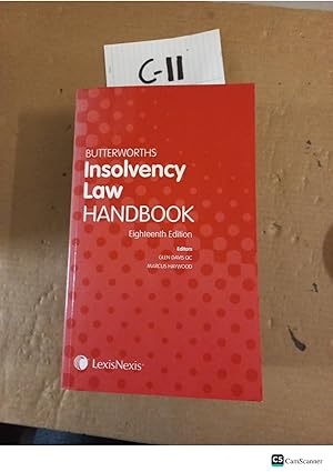 Butterworths Insolvency Law Handbook 18th Ed By Davis And Haywood