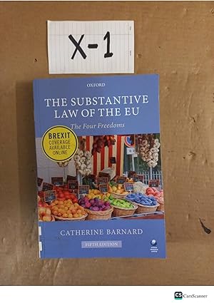 The Substantive Law Of The EU 5th Ed By Catherine Barnard