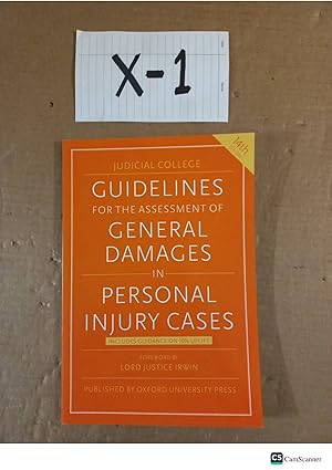 Guidelines For The Assessment Of General Damages In Personal Injury Cases 14th Ed By Irwin