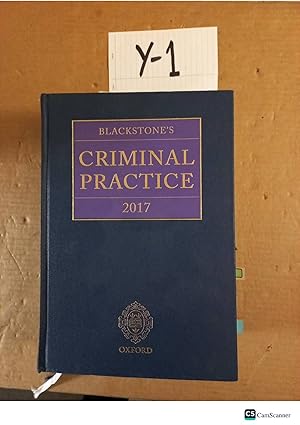 Blackstone's Criminal Practice 2017