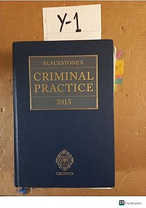 Blackstone's Criminal Practice 2015