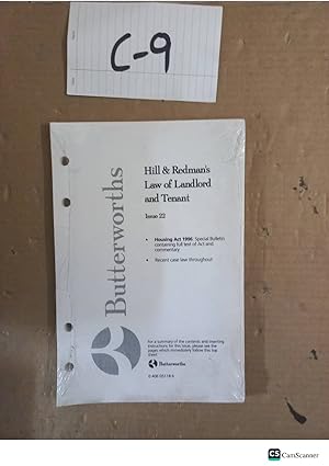Hill And Redman's Law Of Landlord And Tenant Issue No 22 Looseleaf