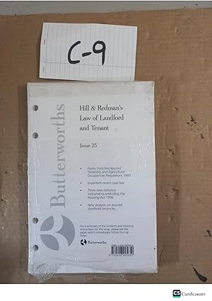 Hill And Redman's Law Of Landlord And Tenant Issue No 25 Looseleaf