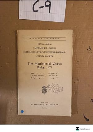 The Matrimonial Causes Rules 1977