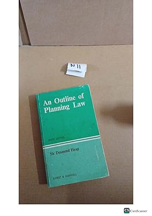 An Outline Of Planning Law 6th Ed By Desmond Heap