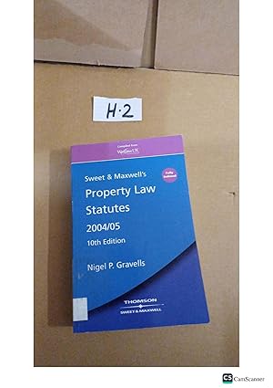 Property Law Statutes 2004/05 10th Ed By Nigel P Gravells