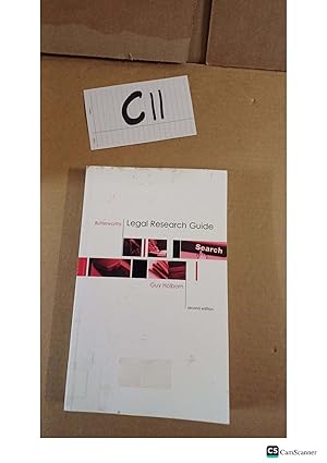 Butterworths Legal Research Guide 2nd Ed By Guy Holborn