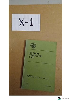 Capital Transfer Tax 1983 By The Board Of Inland Revenue