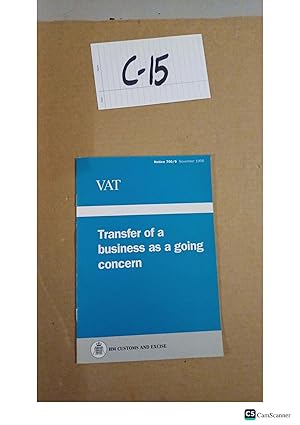 VAT Transfer Of A Business As A Going Concern 1996