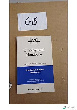 Employment Handbook 14th Ed Supplement By Elizabeth Slade
