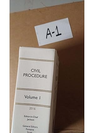 Civil Procedure 2016 Vol 1 By Jackson And Fontaine Scott The White Book Service