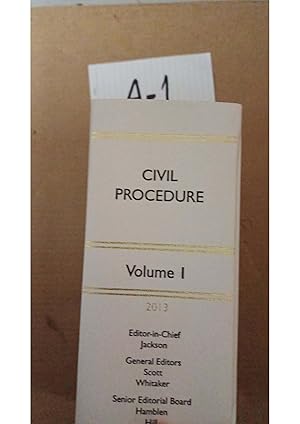 Civil Procedure 2013 Vol 1 By Jackson And Scott The White Book Service