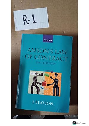 Anson's Law of Contract 28th Ed by Jack Beatson