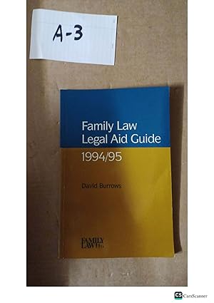 Family Law Legal Aid Guide 1994/95 by David Burrows