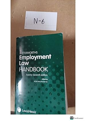Butterworths Employment Law Handbook 27th Edition by Walmsley