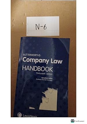 Butterworths Company Law Handbook 36th Edition by Walmsley
