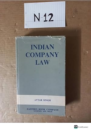 Indian Company Law By Avtar Singh