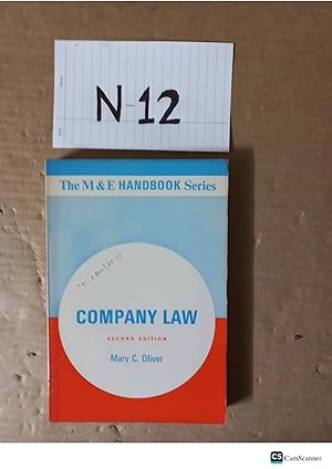Company Law 2nd Ed By Mary Oliver