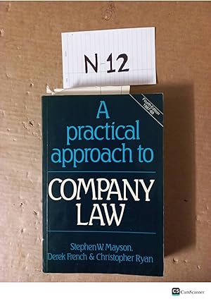 A Practical Approach To Company Law 4th Ed By Stephen Mayson And Derek French