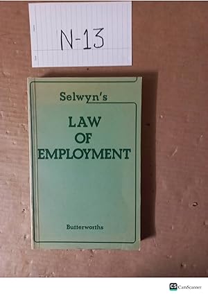 Law Of Employment By Selwyn