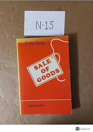 Sale Of Goods By W. Greig