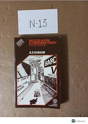 Sale Of Goods And Consumer Credit 2nd Ed By Dobson